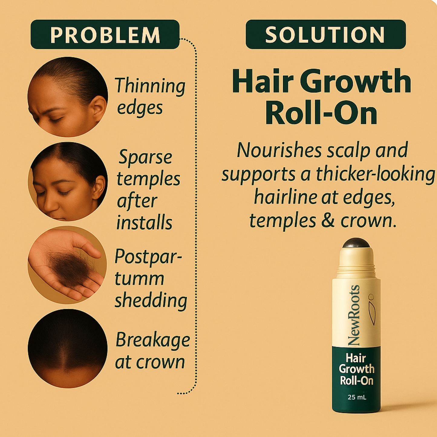 NewRoots Hair Growth Roll-On Serum