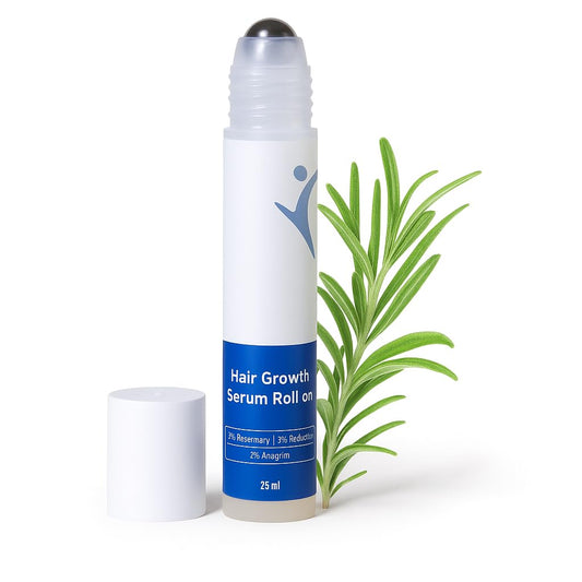 Hair Growth Serum Roll-On | Enriched with Rosemary, & Redensyl for Stronger, Thicker Hair | Unisex | 10Ml