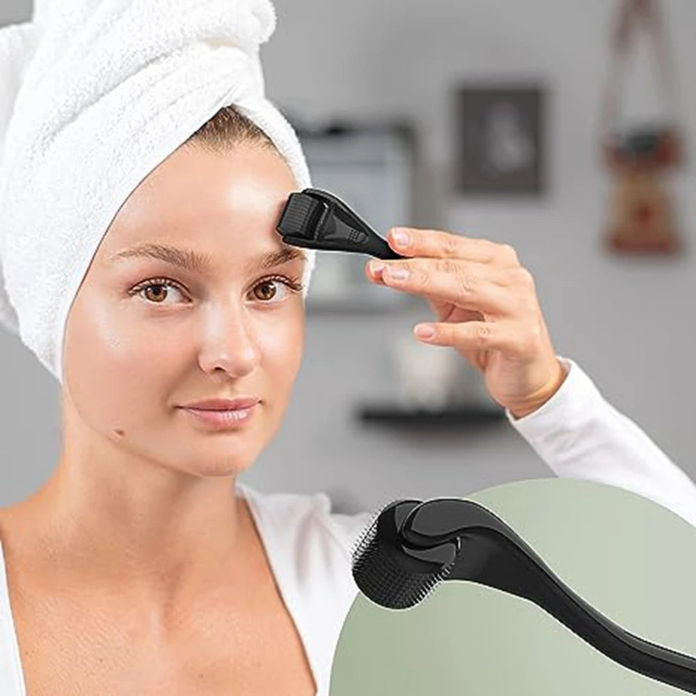 Titanium Alloy 540 Derma Roller Micro Needles Length Dermoroller Microniddle Roller for Face Skin Care Treatment Hair Growth